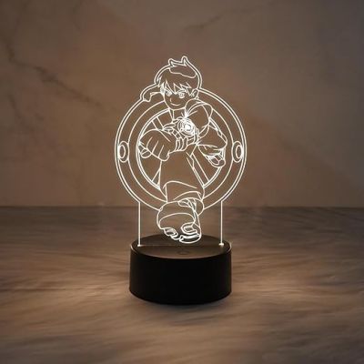 Ben 10 Cartoon Character Night Lamp  Lamp for Kids Room Decor Light  Warm White Light  Birthday Gift Lamp