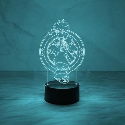 Ben 10 Cartoon Character Night Lamp  Lamp for Kids Room Decor Light  Multicolored Light  Birthday Gift Lamp