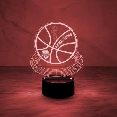 Basketball Personalized 3D Lamp  Personalized Basketball with Name  Customized Night Light  Desk Lamp for Basketball Player  Gift for Player (Multicolored Light)