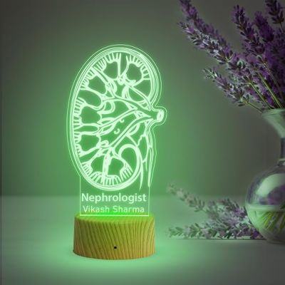3D Illusion Nephrologist Lamp for Desk Table Light  7 Color Changing Light  Gift for Nephrologist  Thankyou Gift for Kidney Doctor