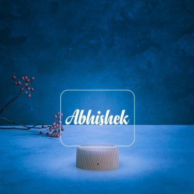 Personalized Name Led Lamp with Automatic Color Changing Light  Birthday Gift for Friends  Gift for Loveable Person  Gift for Husband Wife