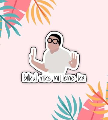 Funny Quote Printed Fridge Magnets  Perfect for Gifting and Decoration  Kitchen Home Decoration Items (Bilkul Risk Nhi Lene Ka