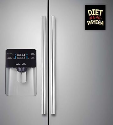 Funny Quote Printed Fridge Magnets  Perfect for Gifting and Decoration  Kitchen Home Decoration Items (Diet na ho Payega)