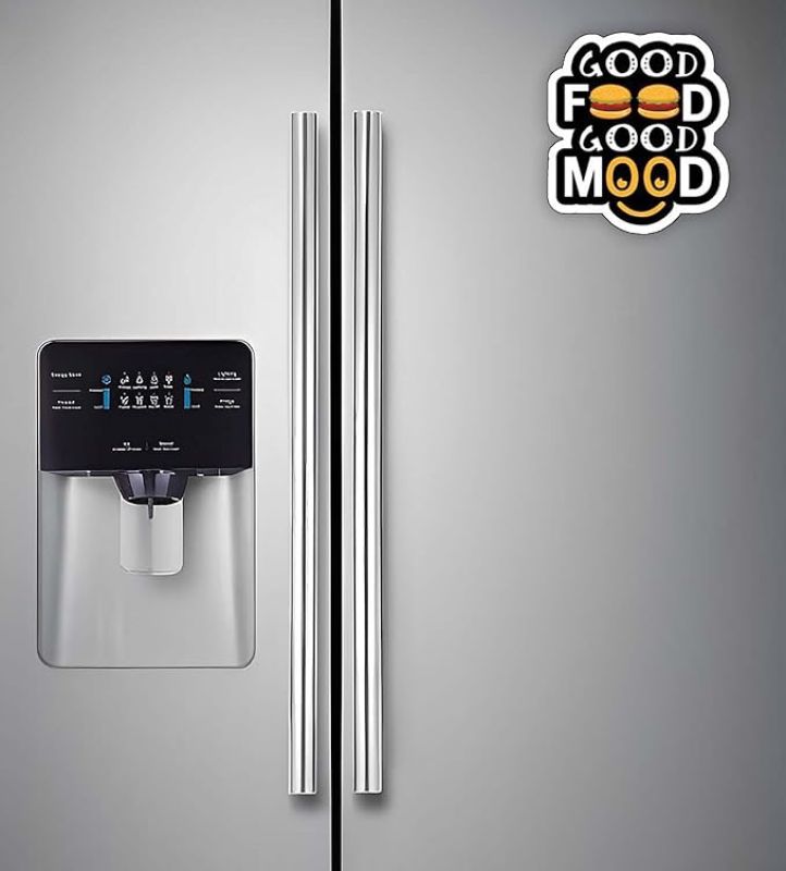 Funny Quote Printed Fridge Magnets   Perfect for Gifting and Decoration  Kitchen Home Decoration Items (Good Food Good Mood)