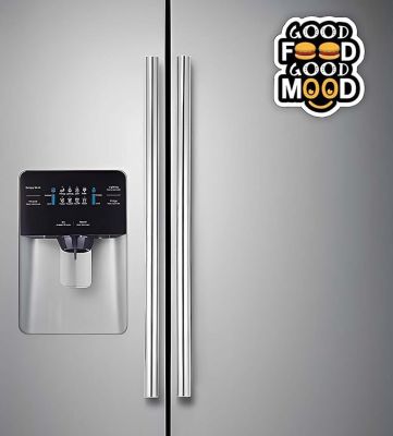 Funny Quote Printed Fridge Magnets   Perfect for Gifting and Decoration  Kitchen Home Decoration Items (Good Food Good Mood)