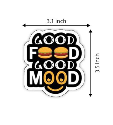 Funny Quote Printed Fridge Magnets   Perfect for Gifting and Decoration  Kitchen Home Decoration Items (Good Food Good Mood)
