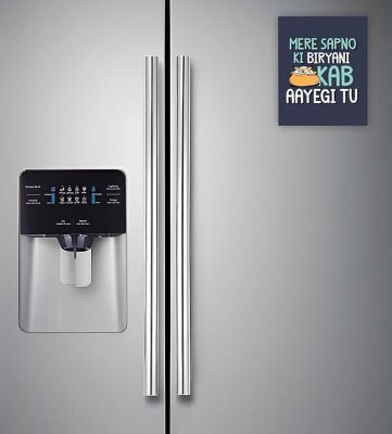 Funny Quote Printed Fridge Magnets  Perfect for Gifting and Decoration  Kitchen Home Decoration Items (Mere Sapno Ki Biryani Kab Ayegi tu)