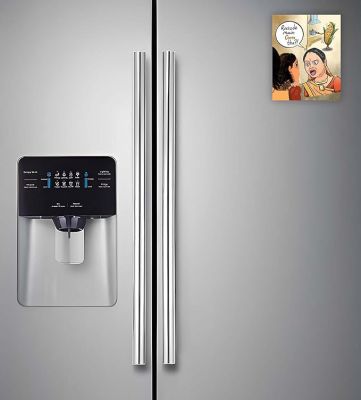 Funny Quote Printed Fridge Magnets  Perfect for Gifting and Decoration  Kitchen Home Decoration Items (Rasode Me Corn Tha)