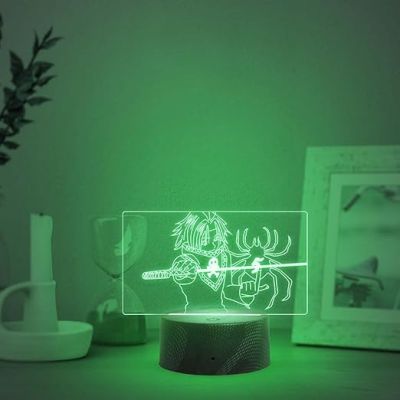 3D Illusion FeitanHunterXHunter Anime LED Night Light for Kids Bedroom Decor  7 Color Changing Light  Anime Home Decor Light