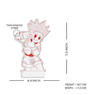 3D Illusion HunterXHunter  Anime Home Decor Night Lamp with Warm White Light  Action Figure Desk Decor Light