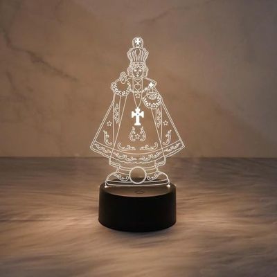 3D Illusion Jesus Cross Night Lamp  King Prince Figures Led Lamp with Warm White Light  3D Desk Table Christmas Gift  Gift for Christian Friend