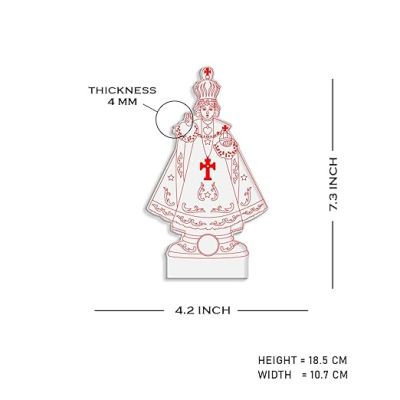 3D Illusion Jesus Cross Night Lamp  King Prince Figures Led Lamp with Warm White Light  3D Desk Table Christmas Gift  Gift for Christian Friend