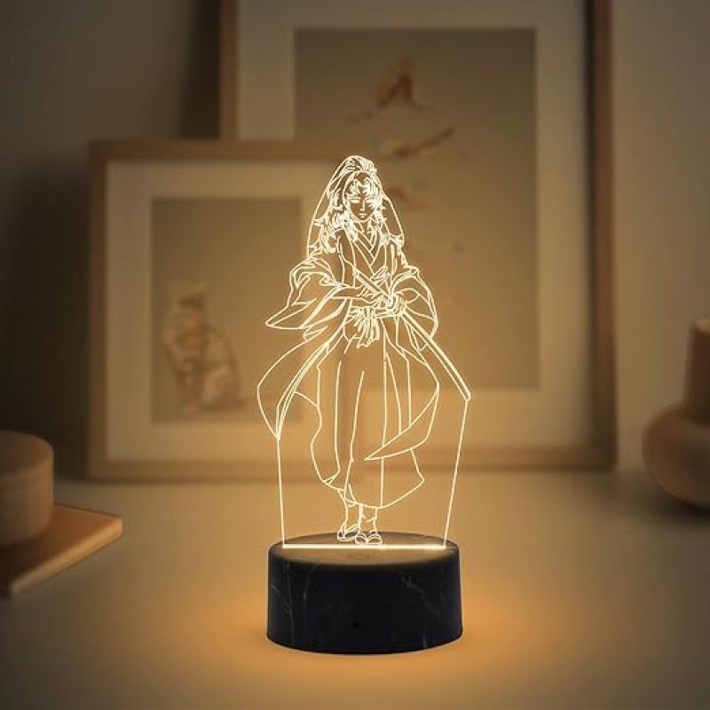 3D Illusion YoriichiTsugikuni548 Anime Lamp with Warm White Light   Kids Room Decor Light  Gift for Anime Lover  Birthday Gift