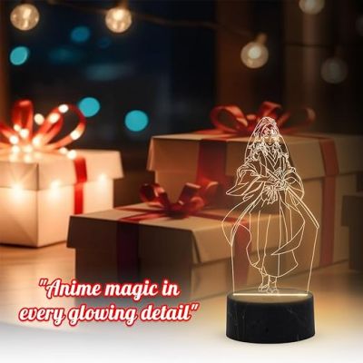 3D Illusion YoriichiTsugikuni548 Anime Lamp with Warm White Light   Kids Room Decor Light  Gift for Anime Lover  Birthday Gift