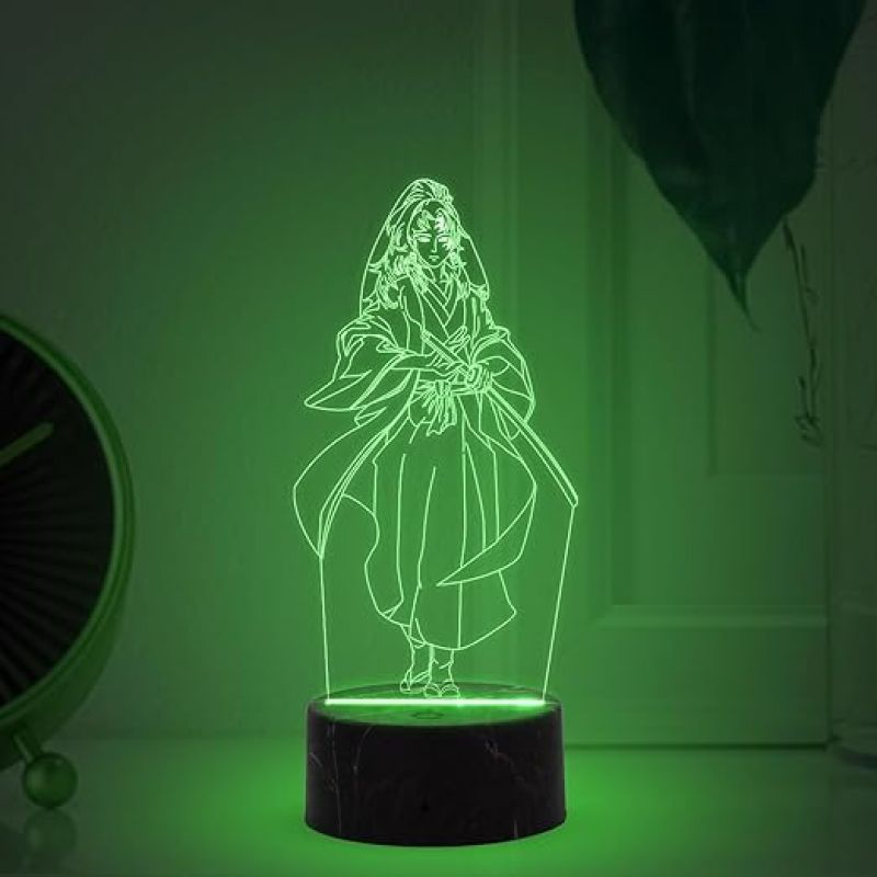 3D Illusion YoriichiTsugikuni  Anime Lamp with 7 Color Changing Light  Kids Room Decor Light  Gift for Anime Lover  Birthday Gift
