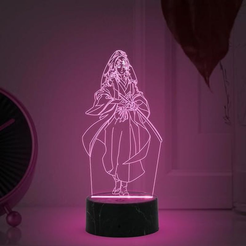3D Illusion YoriichiTsugikuni  Anime Lamp with 7 Color Changing Light  Kids Room Decor Light  Gift for Anime Lover  Birthday Gift