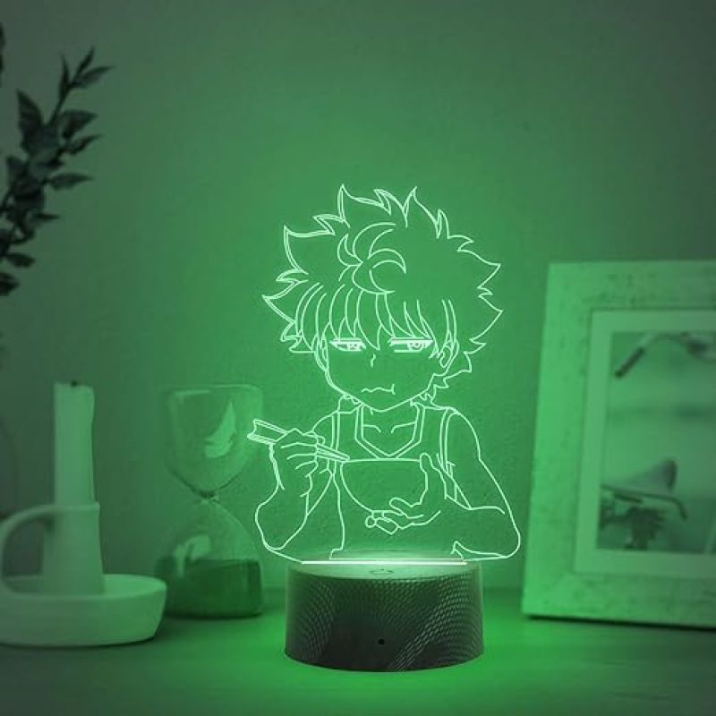 3D Illusion Anime Figure Desk Table Lamp with Automatic Color Changing Light  Birthday Gift for Anime Lover (Hunter X Hunter)