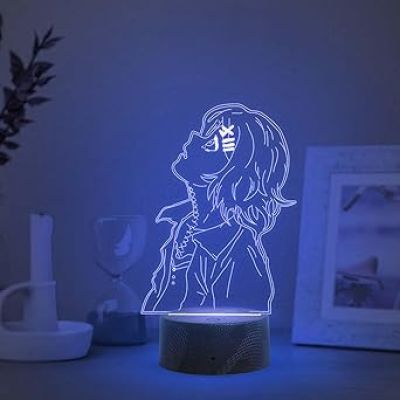 3D Illusion Anime Figure Desk Table Lamp with Automatic Color Changing Light  Birthday Gift for Anime Lover (JuuzouSuzuya)