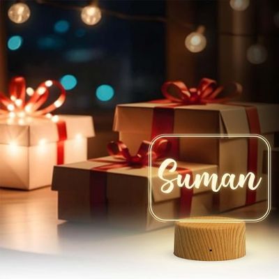 Personalized Name LED Night Table Lamp with Warm White Light   Gift for Birthday Anniversary Valentine Day  Gift for Loveable Person