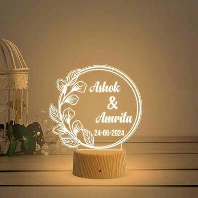 Personalized Couple Name Lamp with Warm Warm Light  Anniversary Gift for Wife Husband  Gift for Birthday & Valentine Day