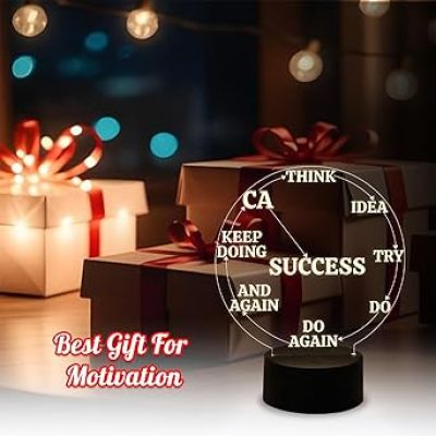 Motivational Night Lamp Best Gift for CA Student  Chartered Accountant Gift Lamp with Warm White Light  CA Aspirants Gift