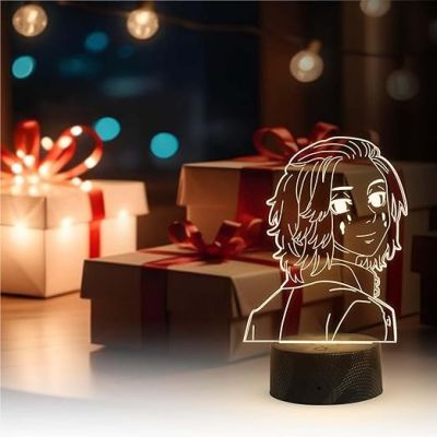 3D Illusion Anime Figure Desk Table Lamp with Warm White Light  Birthday Gift for Anime Lover  Bedside Table Lamp (TokyoRevengers)