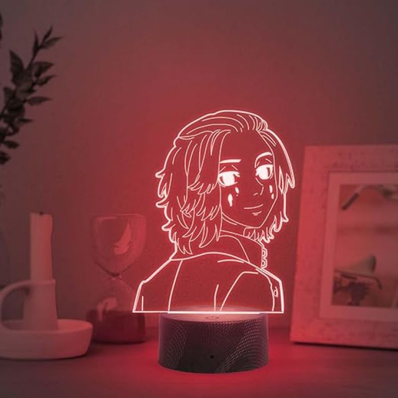 3D Illusion Anime Figure Desk Table Lamp with Automatic Color Changing Light  Birthday Gift for Anime Lover (TokyoRevengers)