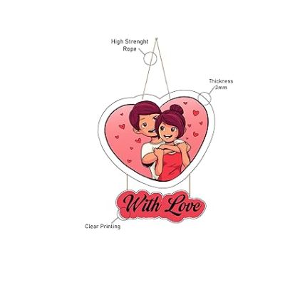 Couple Wooden Wall Hanging for Valentine Day Gift   Bedroom Decor Wall Hanging   Wall Decoration Items for Living Room   Gift For For Girlfriend Boyfriend Husband Wife (Design 4)