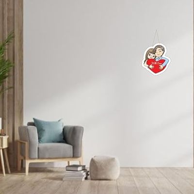 Couple Wooden Wall Hanging for Valentine Day Gift  Bedroom Decor Wall Hanging  Wall Decoration Items for Living Room  Gift For For Girlfriend Boyfriend Husband Wife (Design 5)