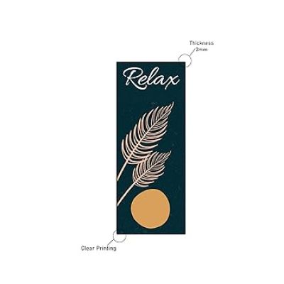 Mdf Wooden Wall Hanging  Relax Soak Unwind Breathe Positive Thought Wall Decoration Hanging For Home, Bedroom, Living room  Wall Artwork For Hall Decor | Modern Wall Decorative Accessories
