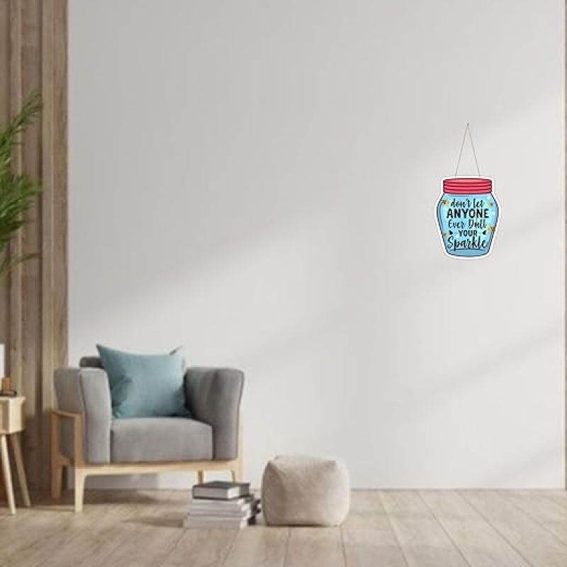 Never Let Anyone Dull Your Sparkle Wall Inspirational Hanging  Motivational Quote Positive Quotes Wall Hanging  Wall Decor Items  Kitchen Wall Decor