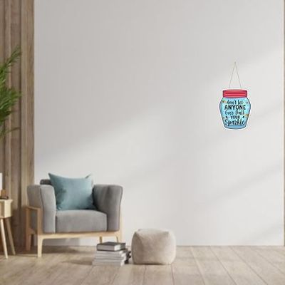 Never Let Anyone Dull Your Sparkle Wall Inspirational Hanging  Motivational Quote Positive Quotes Wall Hanging  Wall Decor Items  Kitchen Wall Decor