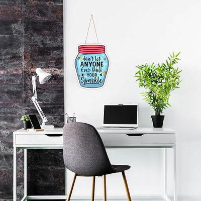 Never Let Anyone Dull Your Sparkle Wall Inspirational Hanging  Motivational Quote Positive Quotes Wall Hanging  Wall Decor Items  Kitchen Wall Decor