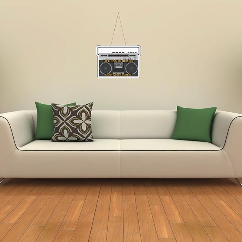 Radio Design Wooden Wall Hanging for Home Decoration  Gift for Music Lover  Bedroom Living Room & Gaming Room Decoration  Wall Hanging Decoration