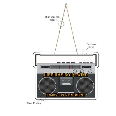 Radio Design Wooden Wall Hanging for Home Decoration  Gift for Music Lover  Bedroom Living Room & Gaming Room Decoration  Wall Hanging Decoration