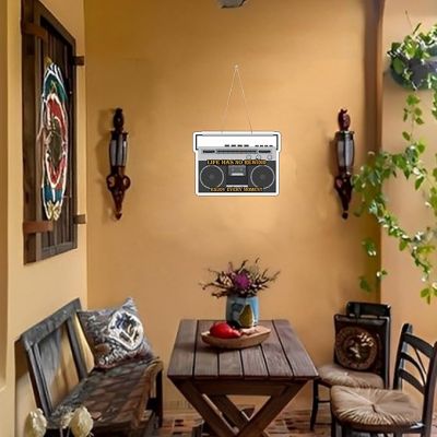 Radio Design Wooden Wall Hanging for Home Decoration  Gift for Music Lover  Bedroom Living Room & Gaming Room Decoration  Wall Hanging Decoration