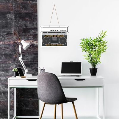 Radio Design Wooden Wall Hanging for Home Decoration  Gift for Music Lover  Bedroom Living Room & Gaming Room Decoration  Wall Hanging Decoration