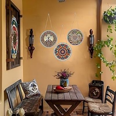 Peacock Art Wooden Wall Hanging Decoration Items for Home  Mdf Wall Decoration for Living Room  Modern Decor Items