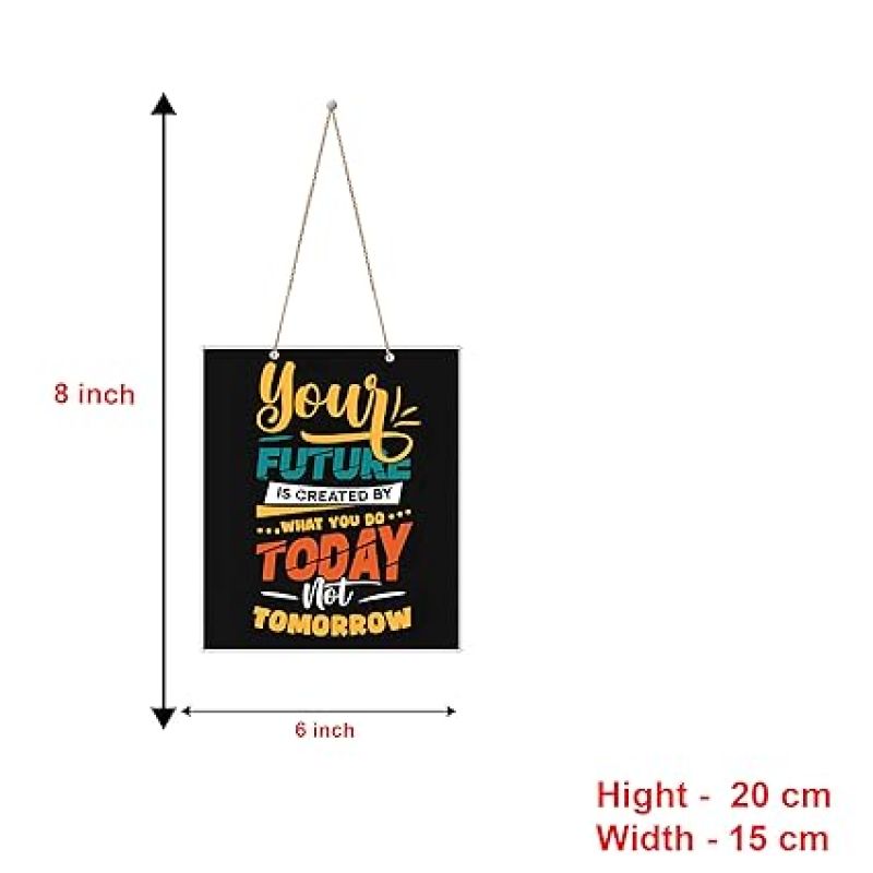 Motivational Wall Hangings for Room Wall Decoration of Bedroom, Office, Living room  Inspirational Quote Printed Wall Art Decor