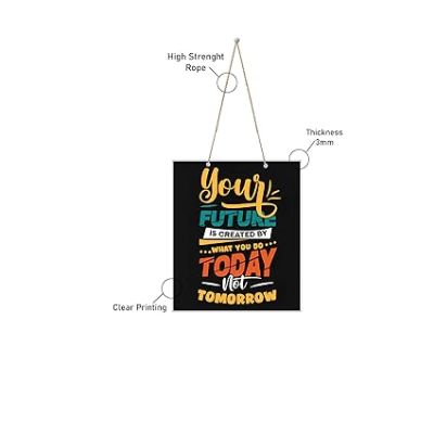 Motivational Wall Hangings for Room Wall Decoration of Bedroom, Office, Living room  Inspirational Quote Printed Wall Art Decor