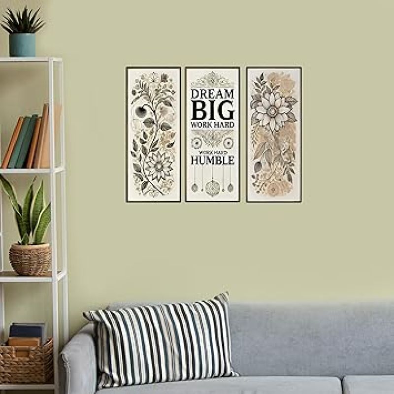 Inspiring Quotes Wooden Wall Hanger for Home Decor  Modern Wall Decorative Accessories for Decoration  Wall Artwork For Hall Decor  Motivational Thoughts Wall Hanging