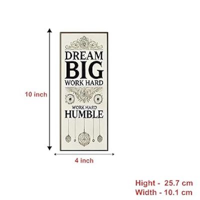 Inspiring Quotes Wooden Wall Hanger for Home Decor  Modern Wall Decorative Accessories for Decoration  Wall Artwork For Hall Decor  Motivational Thoughts Wall Hanging