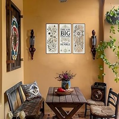 Inspiring Quotes Wooden Wall Hanger for Home Decor  Modern Wall Decorative Accessories for Decoration  Wall Artwork For Hall Decor  Motivational Thoughts Wall Hanging