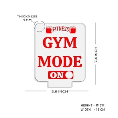 Fitness Gym Mode On Engraved Night Lamp  Gym Led Lamp with Warm White Light  Home Decor Items  Gift for Gym Lovers