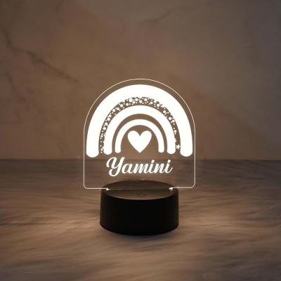 Personalized Acrylic Name Lamp  Birthday Gift for Wife Sister  Valentine Gift for Girlfriend Wife  Warm White Light