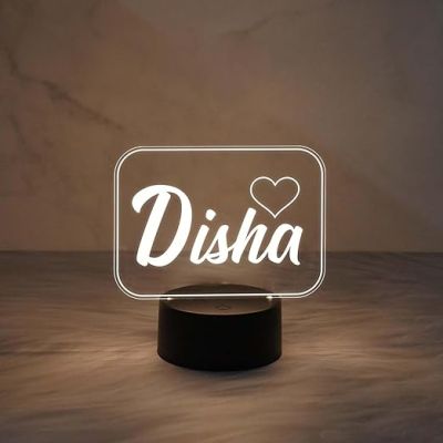 Personalized Name Led Lamp with Warm White Light  Birthday Gift for Friends  Customized Gifts for Christmas