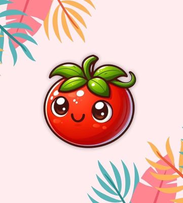 Vegetables Wooden Fridge Magnet Home and Kitchen Refrigerator Decoration Gift Items  School Whiteboard Magnet Stickers  Cute Fridge Magnet (Tomato)