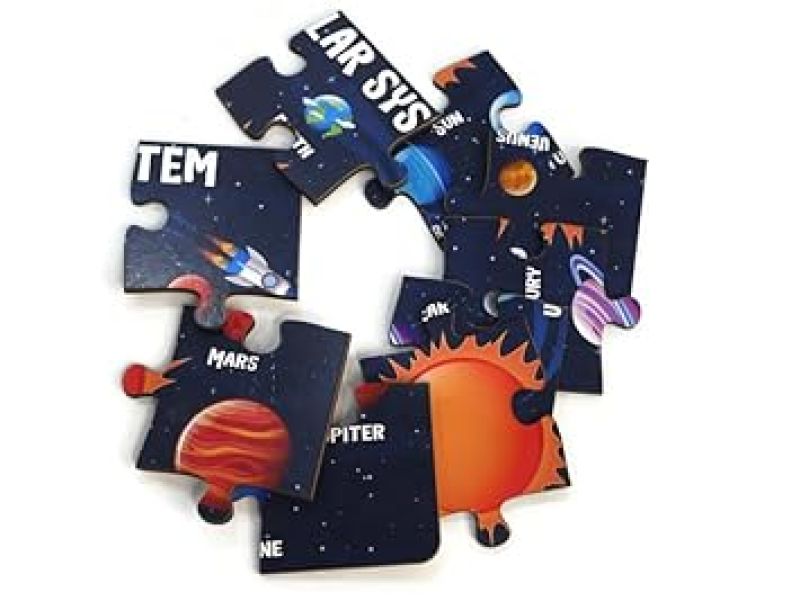 Solar System Jigsaw Wooden Puzzle for Kids of Age 4-5 Years -9 Pcs  Educational Puzzle  Gift for Kids  Brain Booster Games
