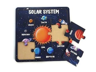 Solar System Jigsaw Wooden Puzzle for Kids of Age 4-5 Years -9 Pcs  Educational Puzzle  Gift for Kids  Brain Booster Games