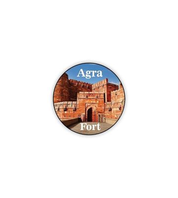 Agra Fridge Magnet Souvenir Gift for Tourist Kitchen Decoration Refrigerator Door Decor Sticker  Magnet for Refrigerator Whiteboard, Kitchen, and Office (Agra Fort Fridge Magnet)